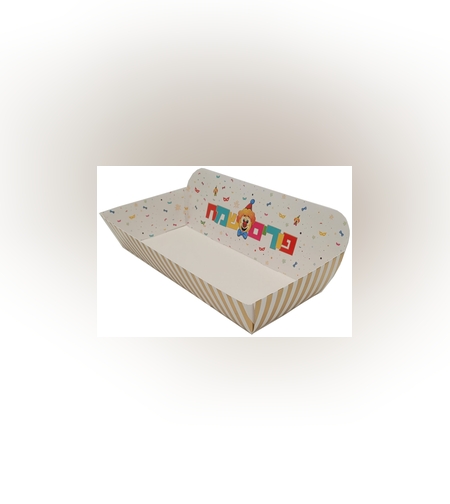 מגש פורים שמח 7.5*14*35 ס