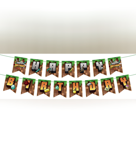 שרשרת דגלים גיימינג פיקסל 5 מ'