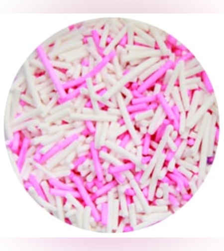 סוכריות איטריות ארוכות ורוד לבן 65 גרם