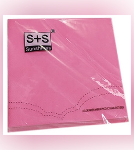 מפיות נייר צבע אחיד - ורוד (20יח')