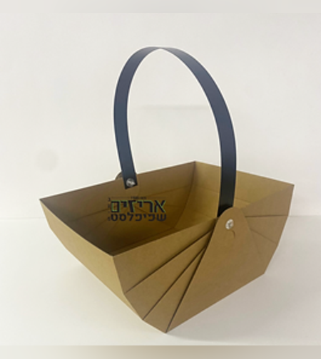 סלסלת פקניק נייר +ידיות