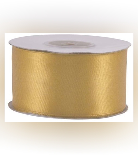 סרט סאטן 3.80 ס'מ 25Y - זהב בהיר