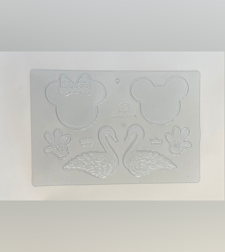 001ZE - תבנית פלסטיק ברבורים, מיקי מאוס