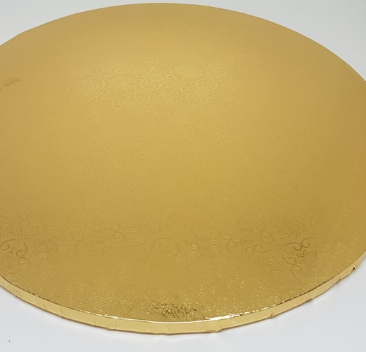 תחתית לעוגה עגולה זהב 1 ס'מ קוטר 25 ס'מ, 116BA