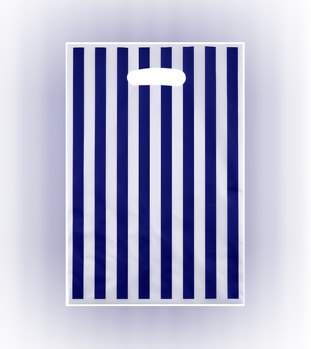 שקיות הפתעה ניילון (10יח') - פסים כחול כהה