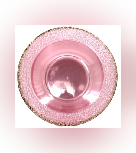 מרקיה ספיר שקוף ורוד פס זהב (10 יח')