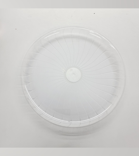 מגש קריסטל פסים 14אינץ שקוף