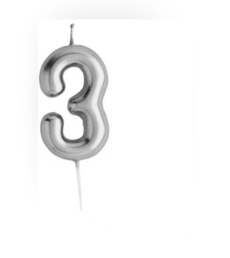 נר מספר כסף מבריק , ספרה 3