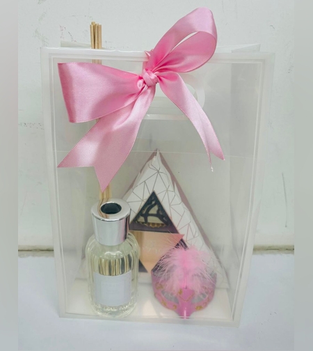 משלוח מנות מארז ורוד ספריג שקית