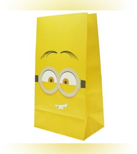 שקית נייר בסיס 6 יח - מיניונים