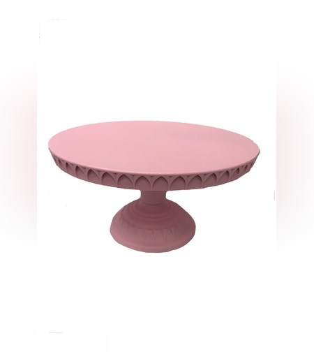 סטנד פלסטי לעוגה - ורוד