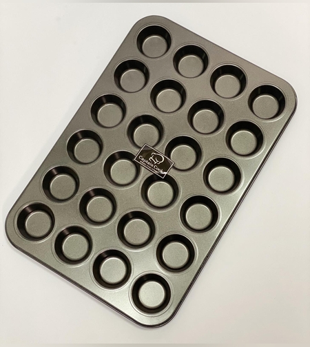 174M - תבנית מיני מאפין 24 שקעים נון סטיק קוטר שקע 5 0״מ