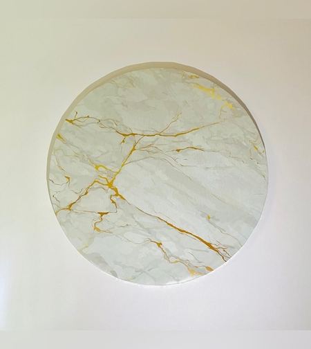 תחתית לעוגה עיגול שיש לבן גודל 29*29 ס'מ, 116ZA