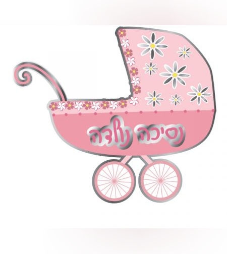 בלון מיילר 26- עגלה תינוקת נסיכה נולדה (C)