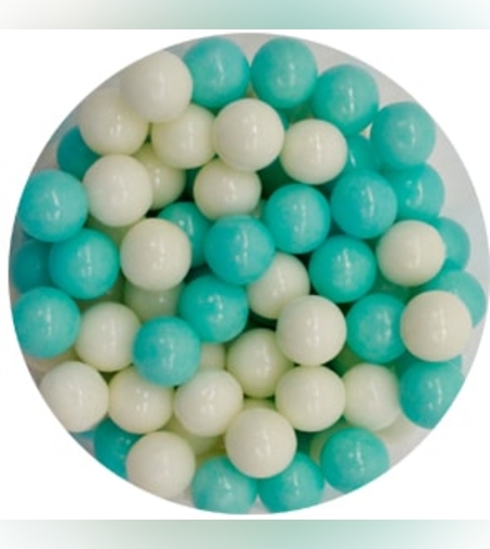 סוכריות פנינה גדול 80 ג' תכלת לבן