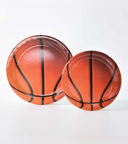 צלחות סט כדורסל קטן 10 יח'