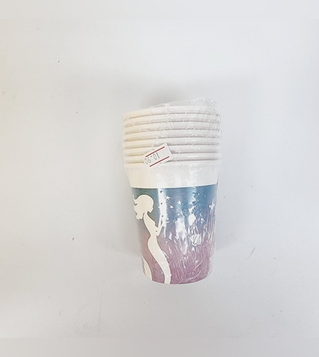 כוסות נייר 200מל 8יח-בת ים אלגנטית