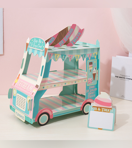 סט אוטו גלידה לעיצוב שולחן