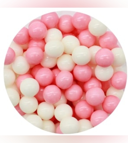 סוכריות פנינה גדול 80 ג' ורוד לבן מטאלי