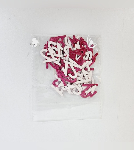 קונפטי לשולחן מספר 12 - פוקסיה (50 יח')