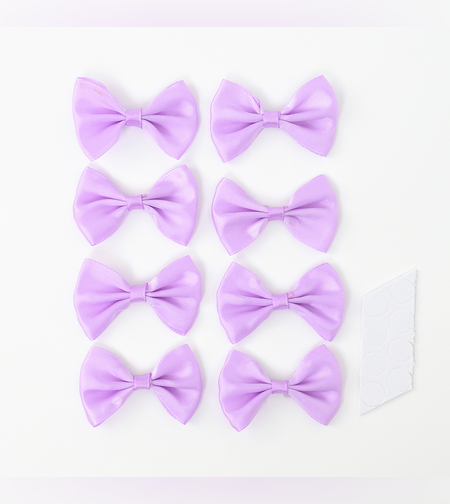 פפיון לקישוט עם דבק 8 יח' סגול