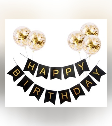 שרשרת אותיות H.B גדול שחור כיתוב זהב / 16*20