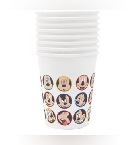 כוסות נייר 8 יח- מיקי פרצופים VFMP