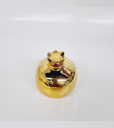 רימון קרמיקה זהב בינוני לקישוט