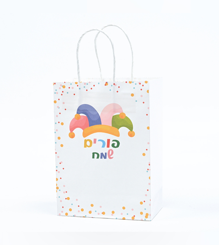 שקיות נייר עם ידית - סט פורים
