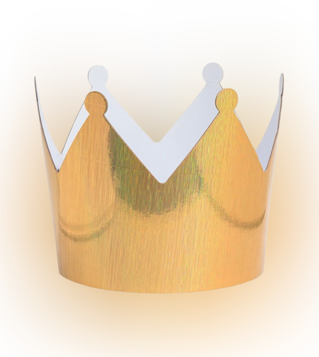 כלי קרטון בצורת כתר ק. 22 ג.18 ס