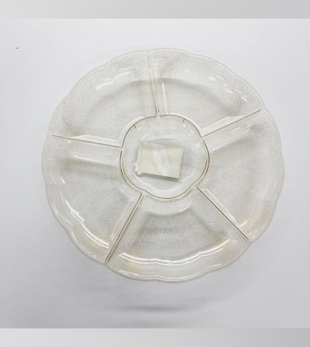 מגש 6 תאים קשיח נצנץ זהב גדול