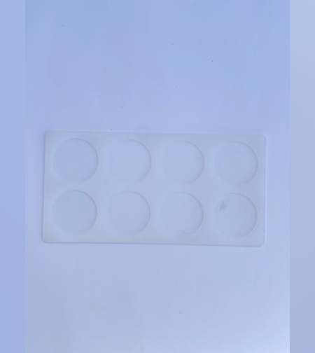 097M - תבנית סיליקון לקישוטי שוקולד עיגולים