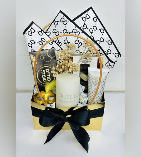 משלוח מנות מארז שחור לבן