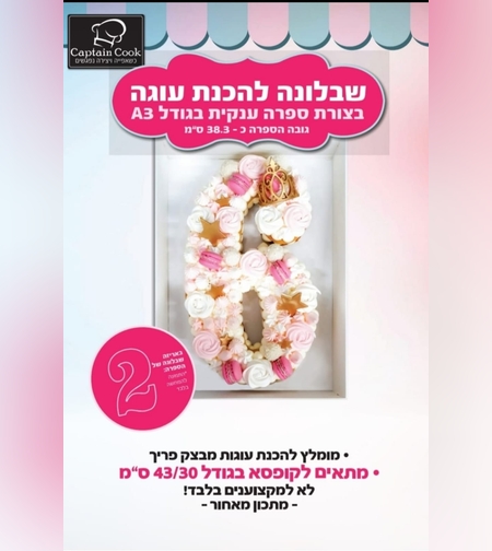 005EB שבלונה מפלסטיק בגודל A3 ספרה 2