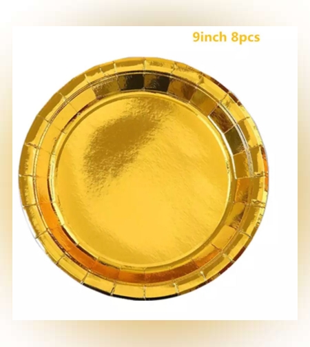 מבריקים זהב - צלחת 9' - 10 יח