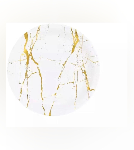 שייש זהב לבן - צלחת נייר 7