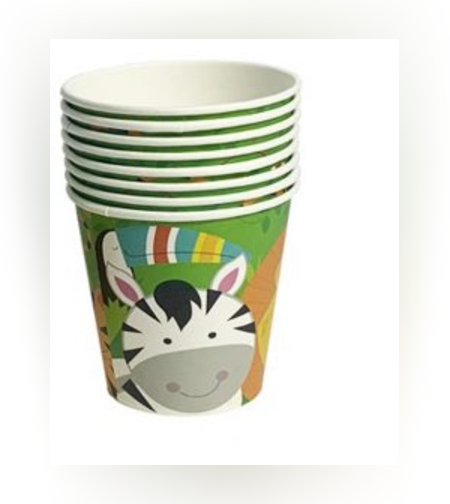 כוסות נייר סט ספארי 16 יח'