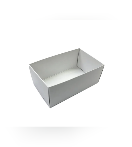 מגש קרטון כיבודים צבע לבן 12.2-6.5-4.8