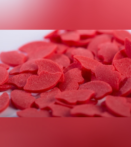 סוכריות לקישוט שפתיים אדום 60 גר'