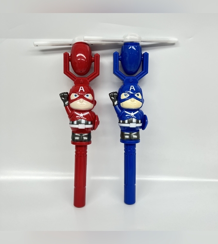 מקל אור ומוזיקה בייבי קפטן אמריקה 33 סמ