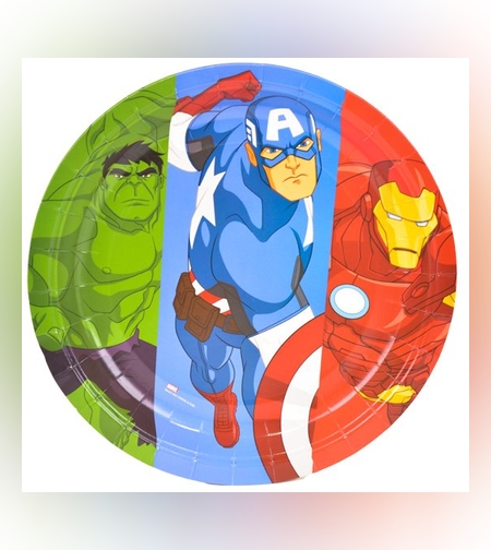 צלחות נייר 20 ס'מ 8 יח' - הנוקמים