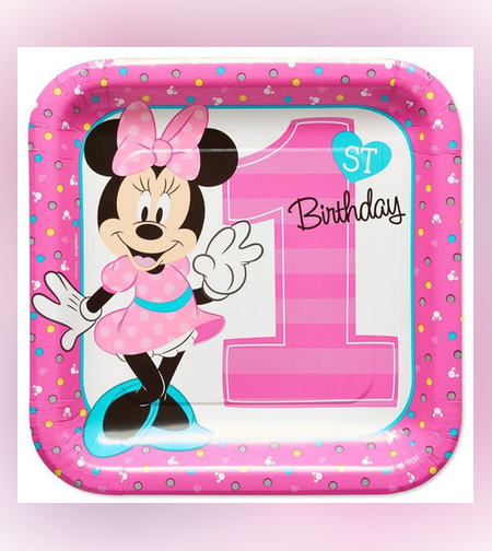 צלחות נייר 20 סמ מרובעות - מיני דגם שנה