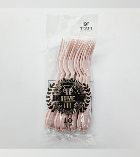 רומא מזלג ורוד עתיק (10יח')