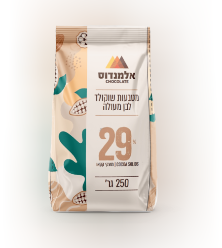 מטבעות שוקולד לבן מהדרין 250 גר'- אלמנדוס