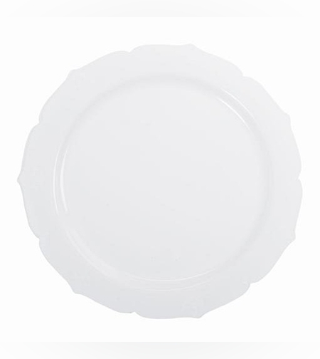 טוסקנה צלחת 10' לבן (10 יח') חגיגית