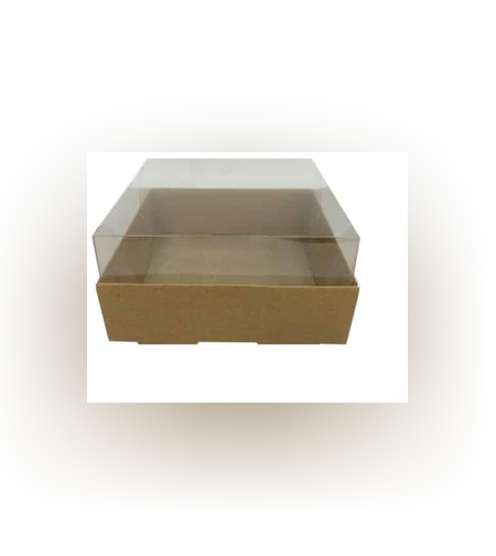 קופסת קרטון קראפ מכסה פי וי סי 16*16*8