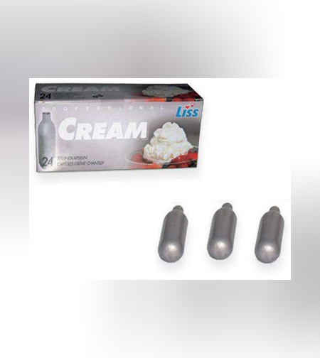 24 יח' בלונים מיכלי גז לקצפת 8 גר' N20 LISS