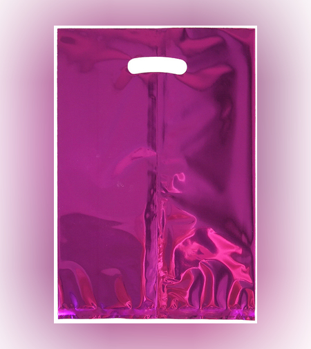 שקיות הפתעה מטאלי (10יח') ורוד כהה