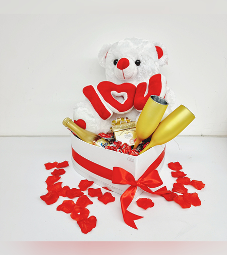 מארז לב דובי ענק