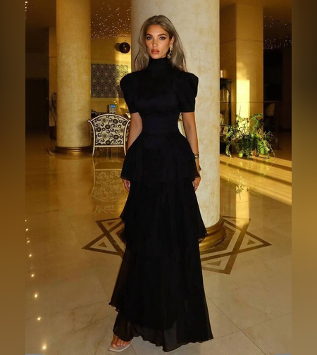 שמלת מונרו שחור קלאסי